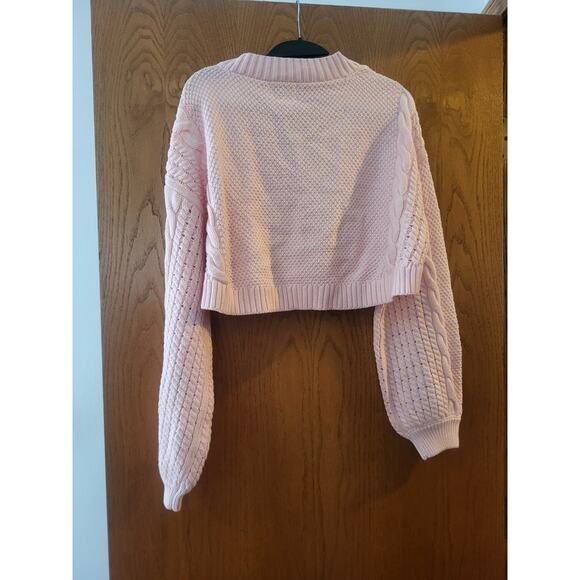 Sabo Skirt Original Australia Pink Purple Floral Embroidered Crop Cardigan M - Picture 2 of 8